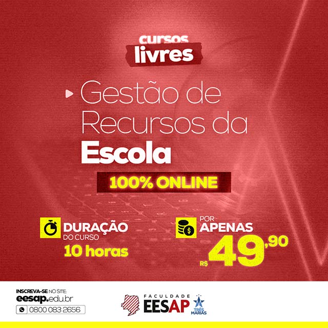 GESTÃO DE RECURSOS DA ESCOLA