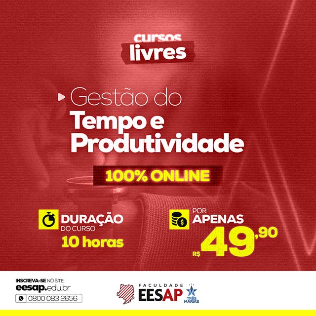 GESTÃO DO TEMPO E PRODUTIVIDADE