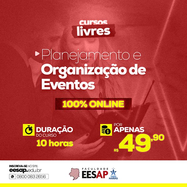 PLANEJAMENTO E ORGANIZAÇÃO DE EVENTOS